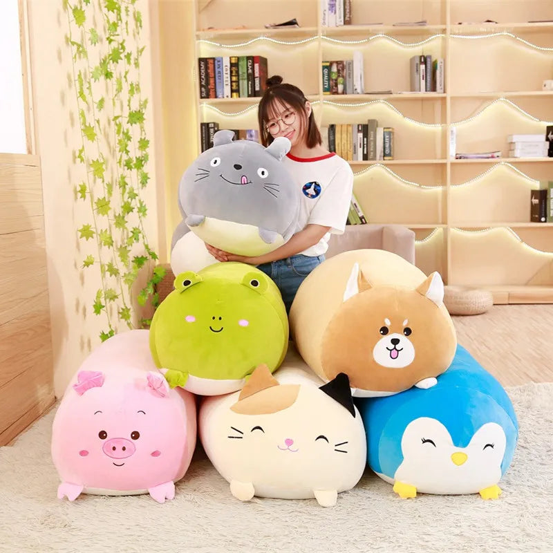 Sweet Cartoon Cat Plush Toy, Small Soft Stuffed Kitty Pillow
