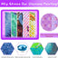 Geometric Cat Diamond Painting Kit, 5D Round Drill Wall Art