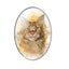 Persian Cat Glass Cabochons, 10 Pack Oval Photo Domes for DIY Jewelry