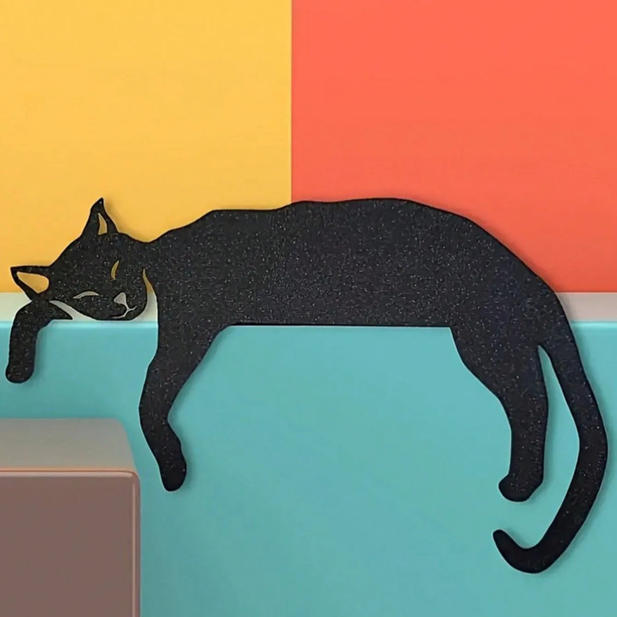 Nachtlicht der schwarzen Katze
