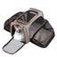 Double Expandable Cat Carrier Bag with Fold-Flat Design, S or L