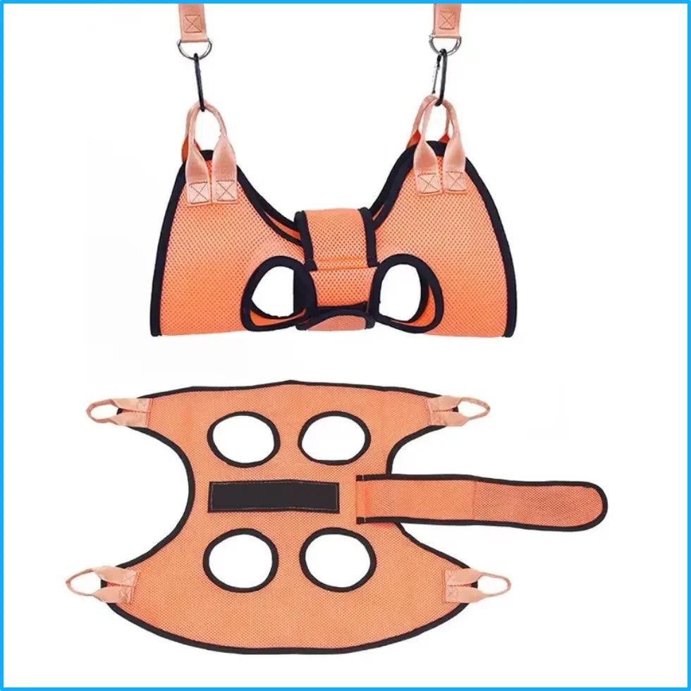 Cat Grooming Hammock for Nail Trims, Hanging Restraint Bag With Leg Holes