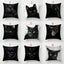 Oreiller chat noir