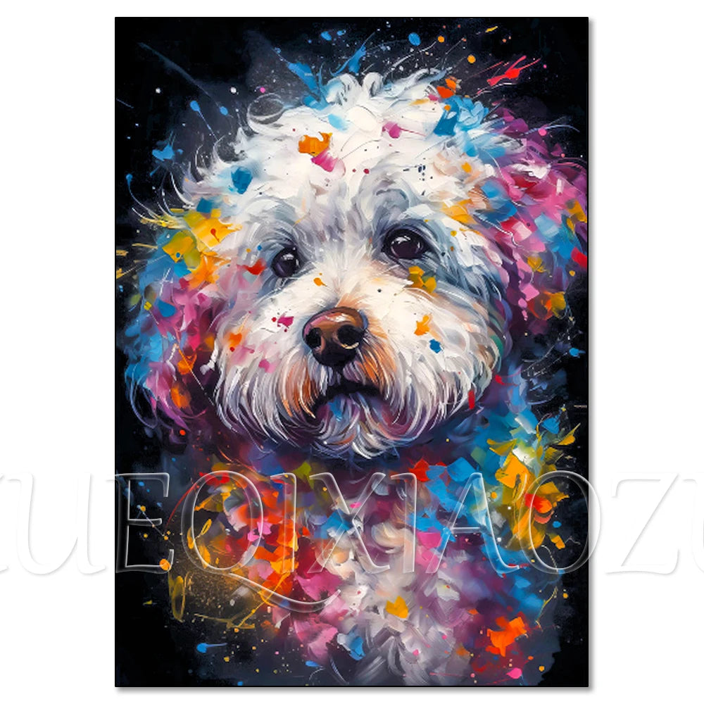 Colorful Lion Diamond Painting Kit, 5D Full Drill Big Cat Art