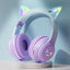 EOENKK Cat Wallet Bluetooth Headphones – Wireless Over-Ear Headset with 40mm Drivers, Memory Foam, Mic & Voice Assistant