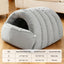 Dual-Mode Cat Cave Sleeping Bag with Snap Front