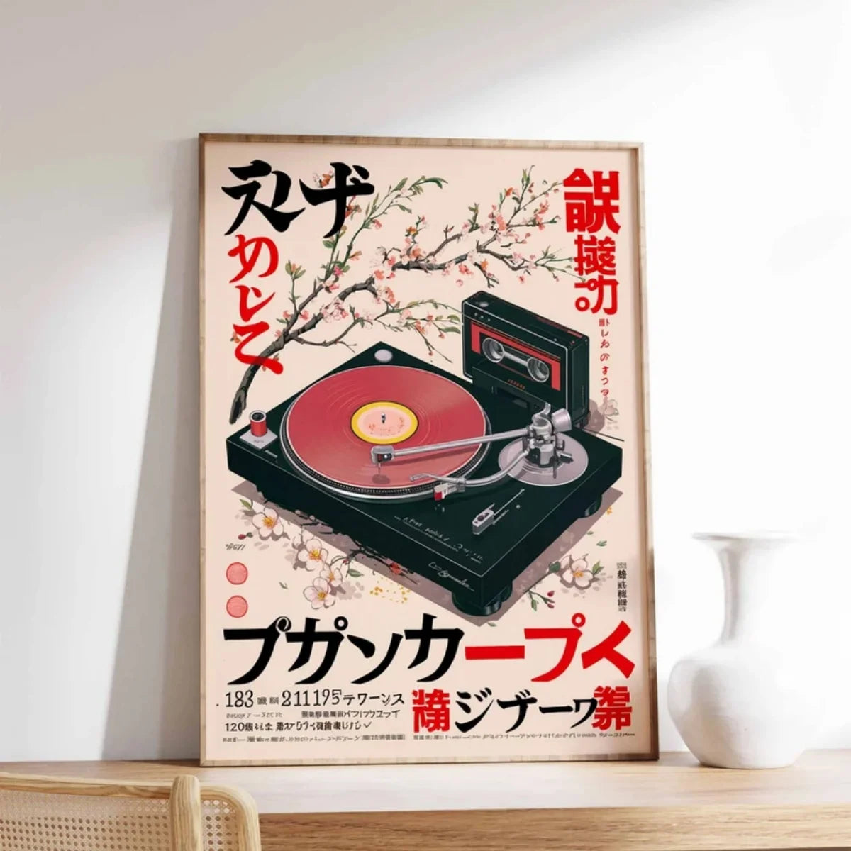Affiches antiques d’aquarelle de chat japonais