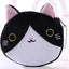 Orange Tabby Cat Face Coin Purse, Soft Plush Zipper Pouch, 4.9 Inches