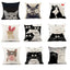 Cartoon Cat Cushion Cover, Peach Skin Throw Pillow Case 7 Sizes