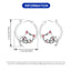 Cat Hoop Earrings for Women Fashion Fine Jewelry Birthday Party Gifts