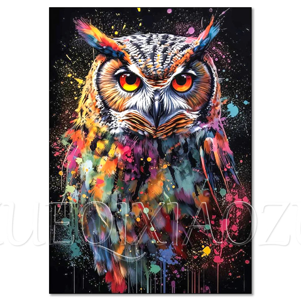 Colorful Lion Diamond Painting Kit, 5D Full Drill Big Cat Art