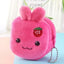 Orange Tabby Cat Face Coin Purse, Soft Plush Zipper Pouch, 4.9 Inches