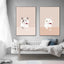 Art abstrait de chat Poster