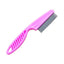 Fine-Tooth Cat Flea Comb, Stainless Steel Teeth, Small or Medium