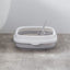 Open Cat Litter Pan With Removable Rim and Scoop, 15.7 Inch Litter Box