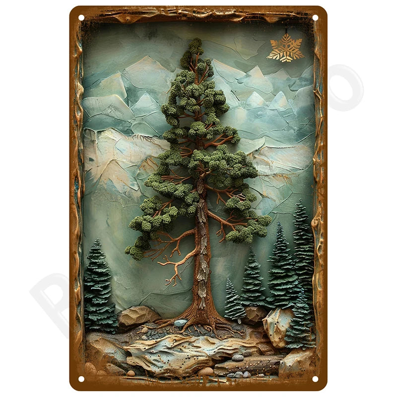 Retro Metal Tin Sign, 8 x 12 Inch Vintage Wall Plaque