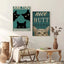 Self-Adhesive Black Cat Poster, Cute Peel and Stick Wall Art