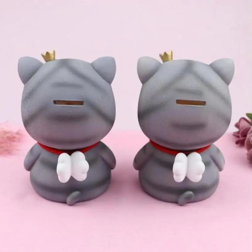 Cute Cat Coin Bank, Kitty Money Box for Saving Spare Change