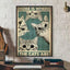Self-Adhesive Black Cat Poster, Cute Peel and Stick Wall Art