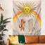 Dancing Rainbow Cats Wall Tapestry for Teen Bedrooms