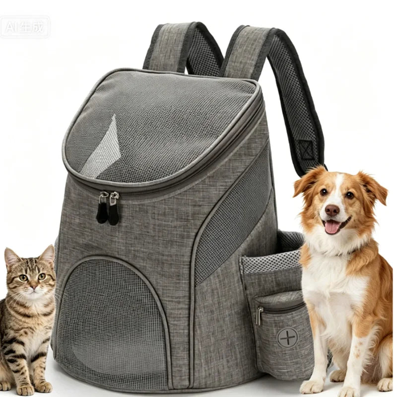 Mesh Cat Backpack Carrier for Kittens and Small Cats, S or L