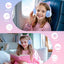 QearFun Cat Wallet Bluetooth Headphones – Cute Cat Ear Wireless Headset with Colorful LED Lights, Mic & Foldable Design