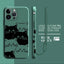 Peeking Black Cat Phone Case With Side Paw Print Design and Wrist Lanyard