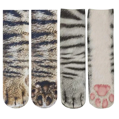 Socken mit Katzenpfoten