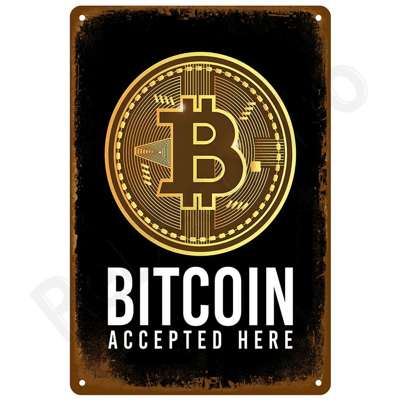 Retro Metal Tin Sign, 8 x 12 Inch Vintage Wall Plaque