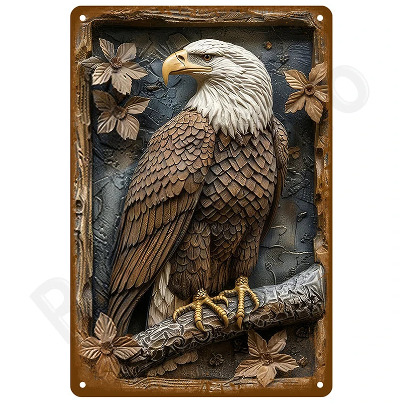 Retro Metal Tin Sign, 8 x 12 Inch Vintage Wall Plaque