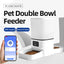 6L Wi-Fi Automatic Cat Feeder With Dual Bowls, App-Controlled Food Dispenser