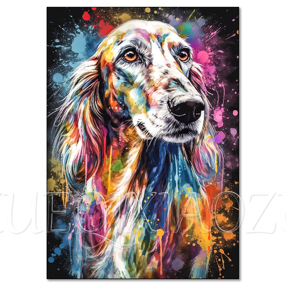 Colorful Lion Diamond Painting Kit, 5D Full Drill Big Cat Art