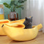 Banana Cat Bed, Funny Curved Pet Bed in 4 Sizes