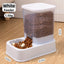 Gravity Cat Water Dispenser or Food Feeder, 1.2 L Waterer and 1.5 L Kibble Hopper