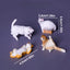 Realistic Mini Kitten Figurines, Funny Cat Poses Resin Ornaments