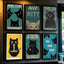 Self-Adhesive Black Cat Poster, Cute Peel and Stick Wall Art