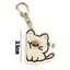 Peeking Cat Acrylic Keychain, Cute Doodle Kitty Bag Charm With Clasp