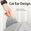Kitty Ear Dome Cat Bed with Plush Doorway Trim