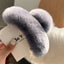 Large Plush Hair Claw Clip, Fuzzy Winter Hair Clip for Women