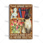Witchy Black Cat Kitchen Sign, Salem Sanctuary Tin Plaque