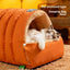 Dual-Mode Cat Cave Sleeping Bag with Snap Front
