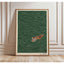 Affiches antiques d’aquarelle de chat japonais
