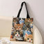 All-Over Kitten Print Tote Bag, Reusable Shopping Bag