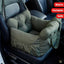Cat Car Bed with Safety Belt and Washable Cushioned Bed