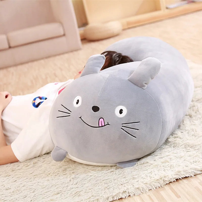 Sweet Cartoon Cat Plush Toy, Small Soft Stuffed Kitty Pillow