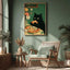 Funny Black Cat Kitchen Wall Art, Whimsical Food Lover Print
