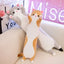 Gray Tabby Long Cat Plush, 20 Inch Squishy Cat Leg Pillow