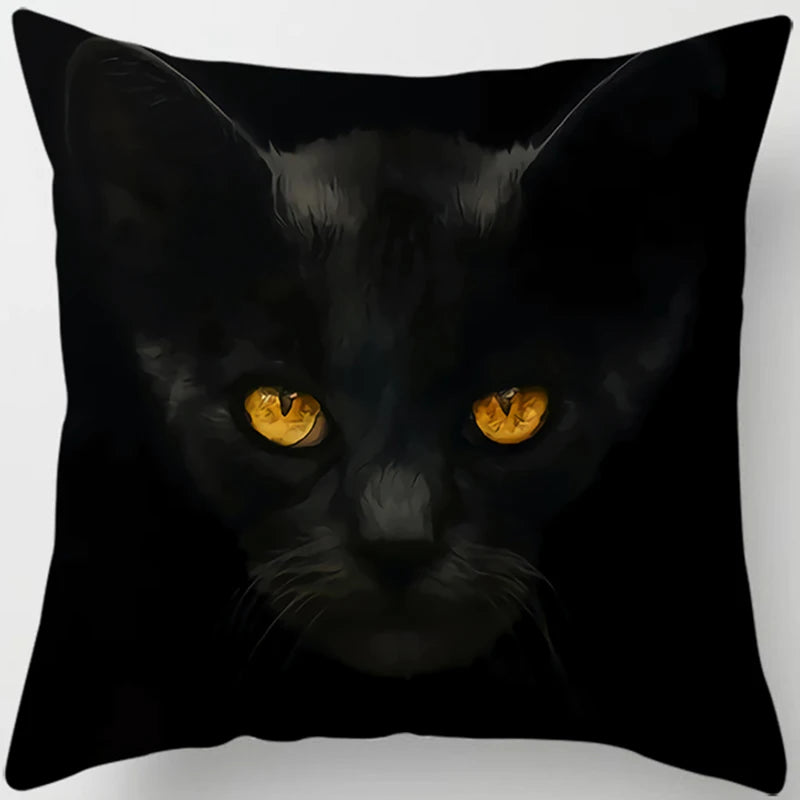Oreiller chat noir