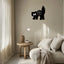 Scaredy Cat Wall Clock, Funny Black Cat Silhouette for Kitchens