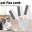 Fine-Tooth Cat Flea Comb, Stainless Steel Teeth, Small or Medium
